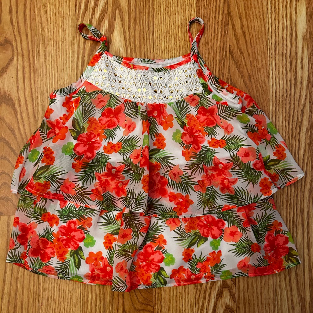 Pogo Club Of NY Girls Pink  Green Dress Size 6x